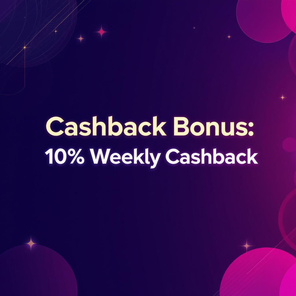 Cashback Bonus: 10% Weekly Cashback